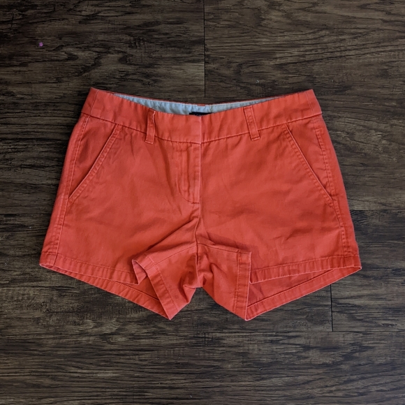 J. Crew Burnt Orange Shorts - Picture 1 of 6